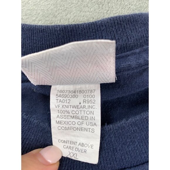 Vintage Jeff Gordon T-Shirt Mens XXL Navy DuPont Racing NASCAR Chase Authentics - Picture 8 of 10